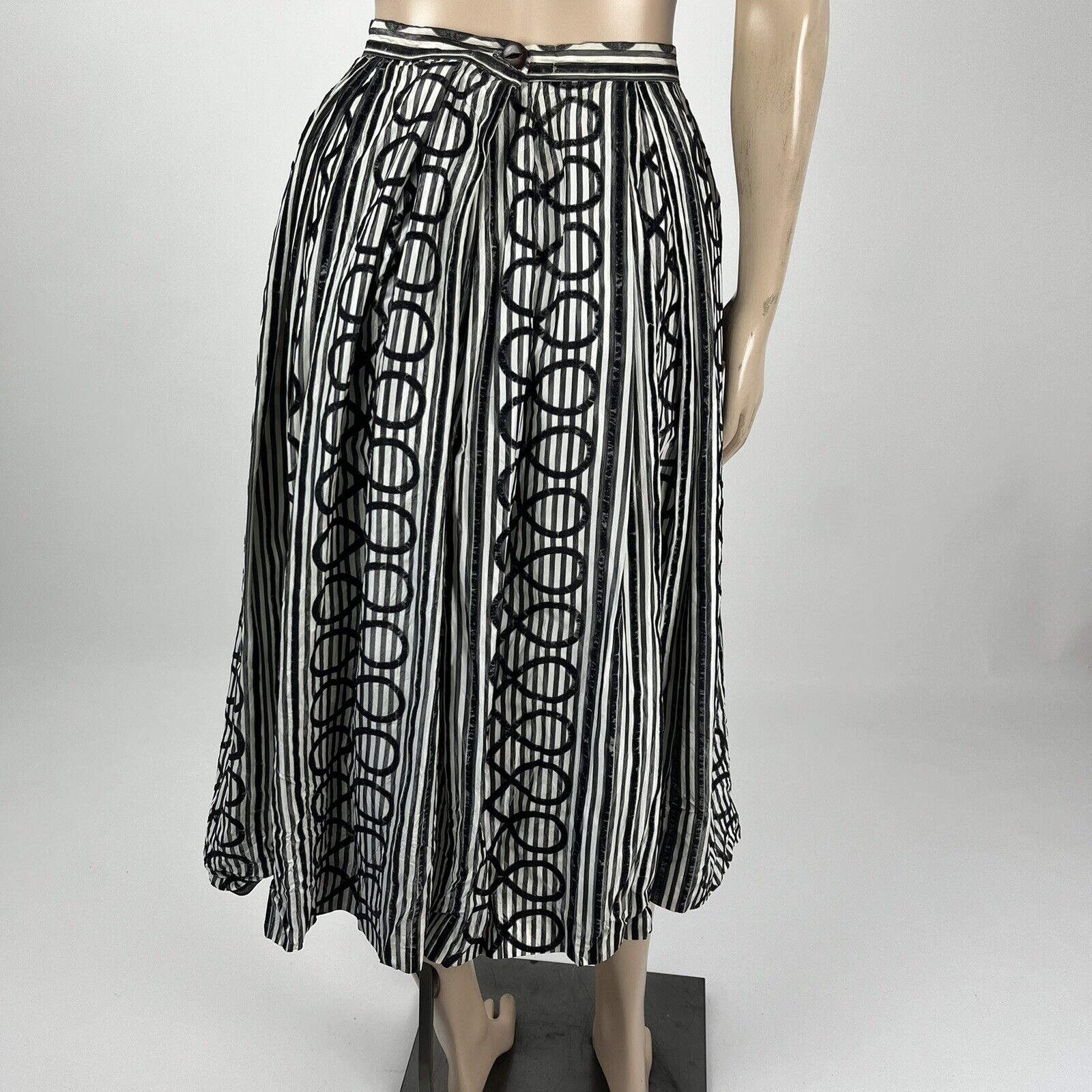 Vintage 50's Alex Colman Women's Skirt 24 in Waist A-Line Acetate Velvet Z3-18 - Fresh Stock Dated March 2026