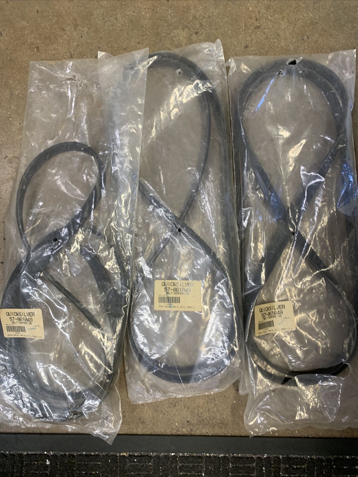 Mercury, Mercruiser, quicksilver OEM serpentine belt 57-8610449 - Fresh Stock Dated February 2026