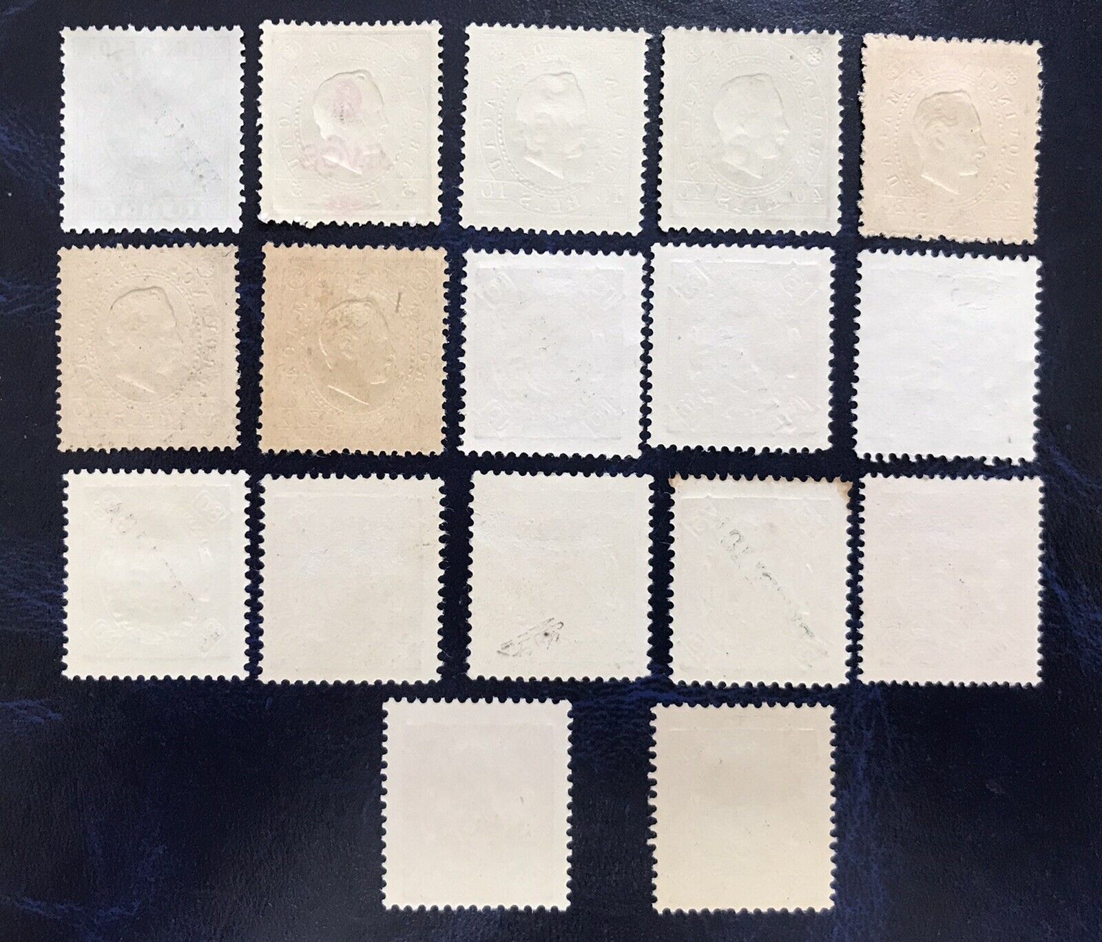 Macau 1913 Crown,  Luis I . D.  Carlos I Opt REPUBLIC Set 17 No Gum VF - Fresh Stock Dated December 2025