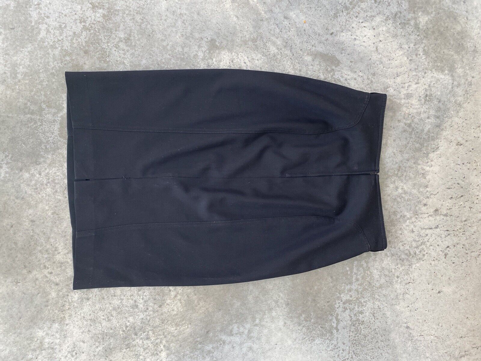 Vintage Valentino Skirt Black Wool Wiggle Moonstone Buttons Pencil 44 / US 10 - Fresh Stock Dated March 2026