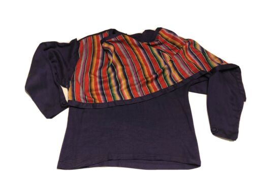 Vintage Hairston Roberson Ropa Wrap Top Medium Skirt 12 Purple Southwest Latin - Fresh Stock Dated December 2025