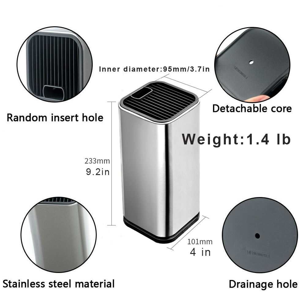 11 Pcs Kitchen Knives Set Damascus Pattern Stainless Steel Chef's Knife W/Block - Fresh Stock Dated December 2025