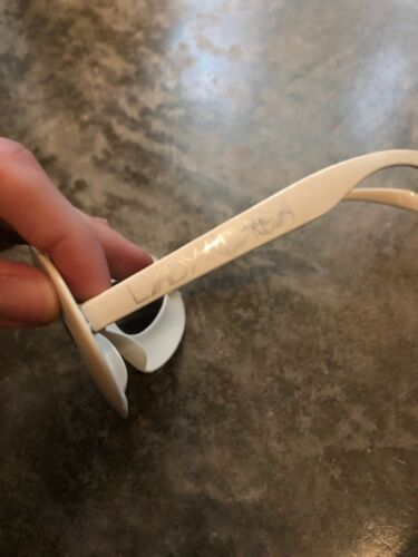 Licensed Lady Gaga White Sunglasses Prod date 8-10 - Fresh Stock Dated February 2026
