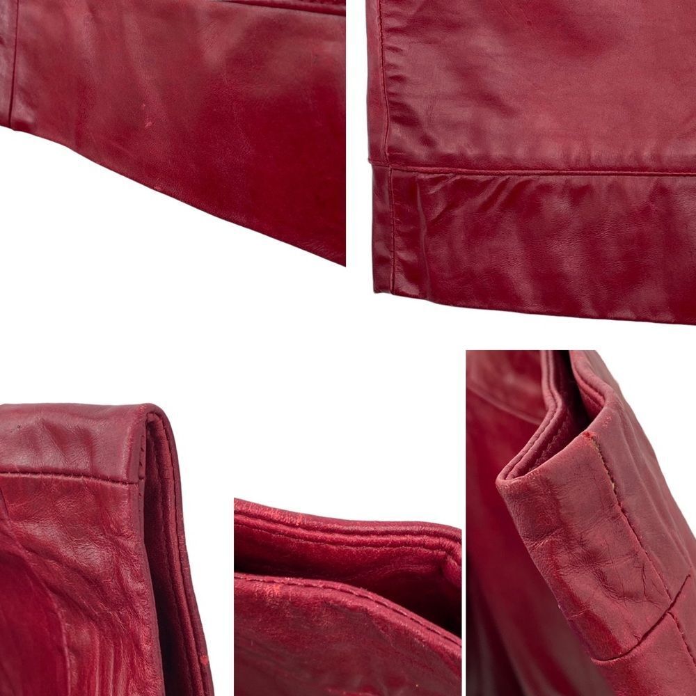 Neto Vintage 80s/90s Red Leather Mini Skirt Sz 10 - Fresh Stock Dated March 2026