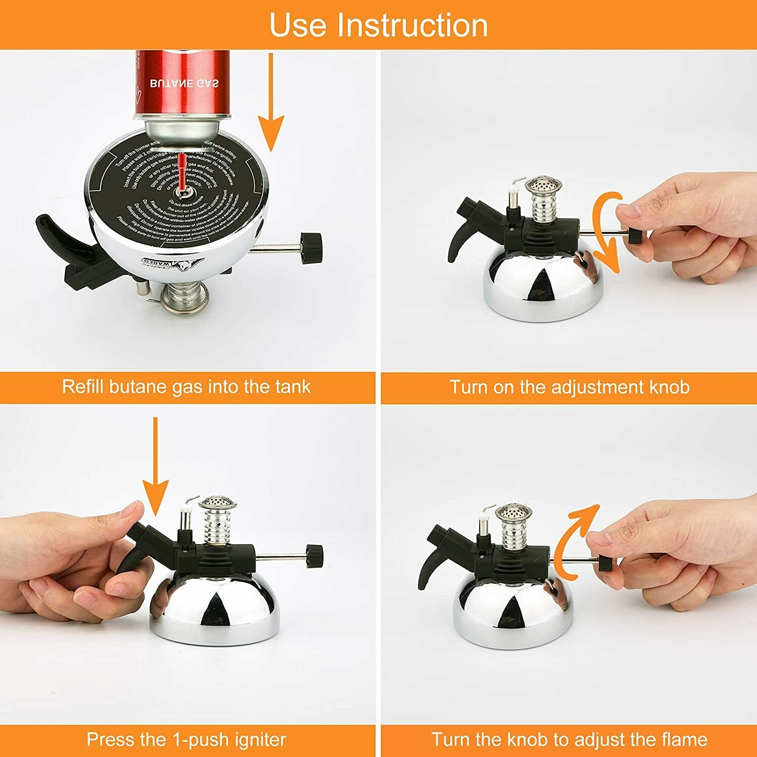 Mini Butane Burner, Tabletop Burner & Aluminium Rack, Portable Burner, Cooking - Fresh Stock Dated December 2025