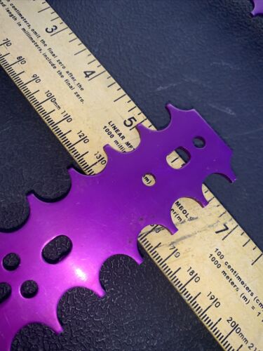 Purple Pedal Cages Vintage New Old Stock Anodized Purple Unbent. - Fresh Stock Dated December 2025