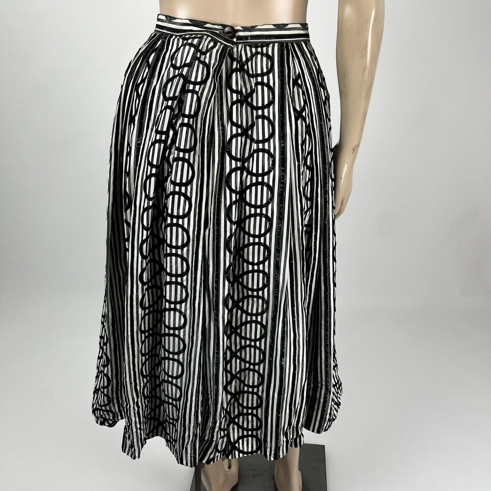 Vintage 50's Alex Colman Women's Skirt 24 in Waist A-Line Acetate Velvet Z3-18 - Fresh Stock Dated March 2026