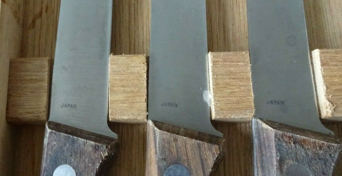 6 Regent Sheffield Le Gourmet Chef Stainless Knives Wood Handles in Box JAPAN - Fresh Stock Dated December 2025