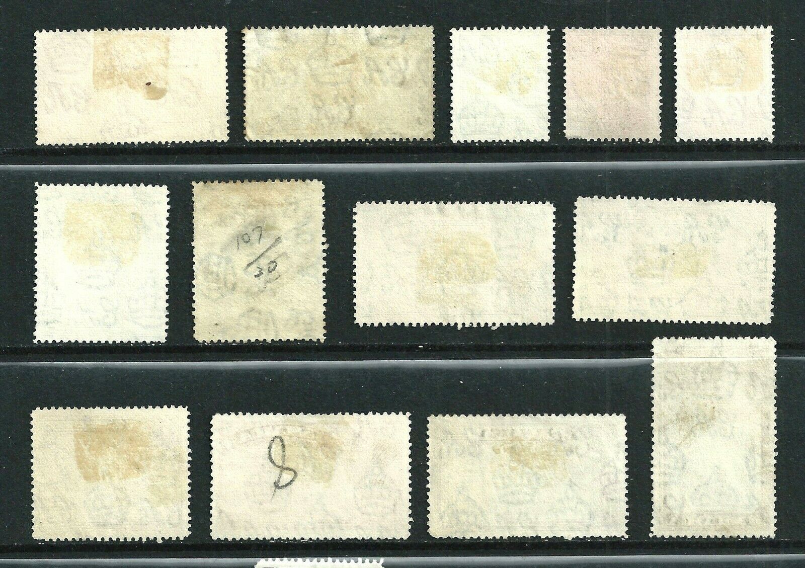 Jamaica (British Colony) - 13 used stamps 1937-1938 - Fresh Stock Dated February 2026