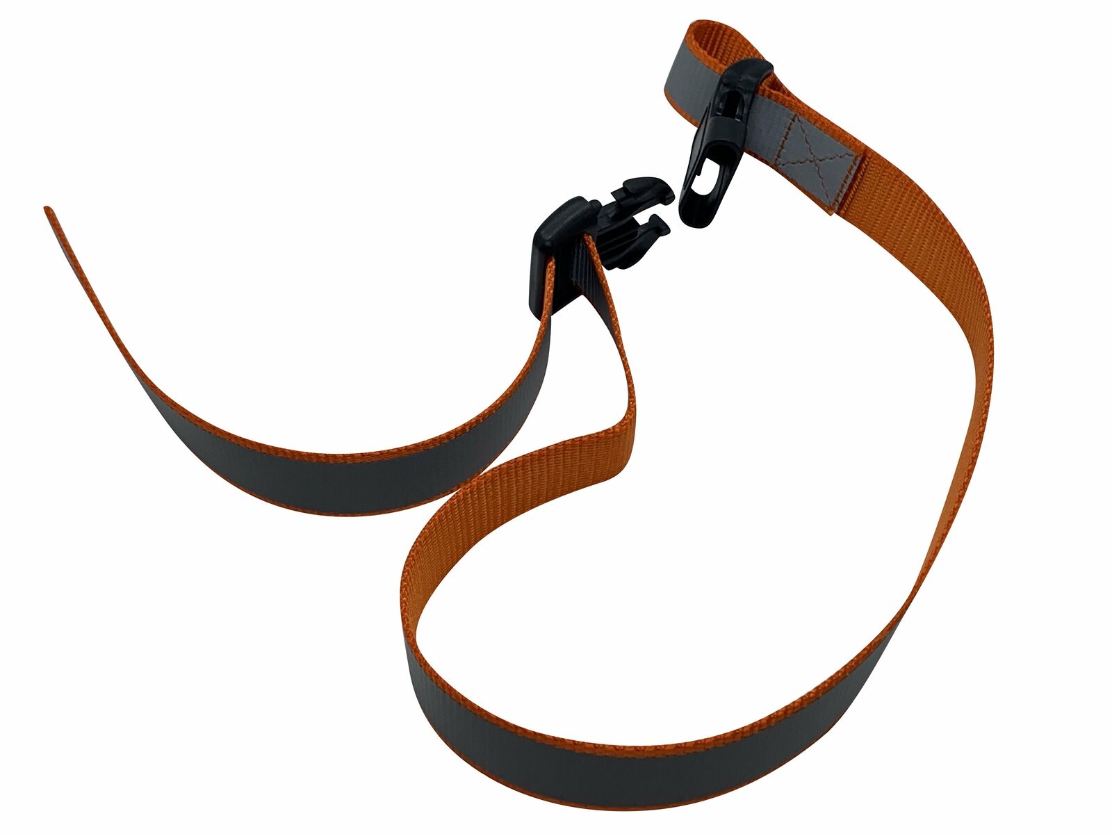 1 Foot Reflective Orange Organizer Strap with Buckle Slide - Fresh Stock Dated February 2026