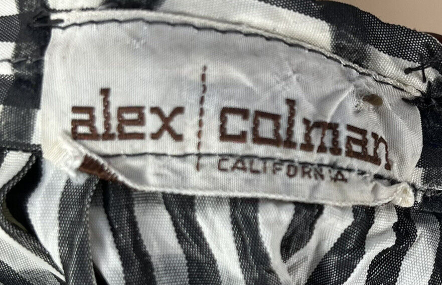 Vintage 50's Alex Colman Women's Skirt 24 in Waist A-Line Acetate Velvet Z3-18 - Fresh Stock Dated March 2026