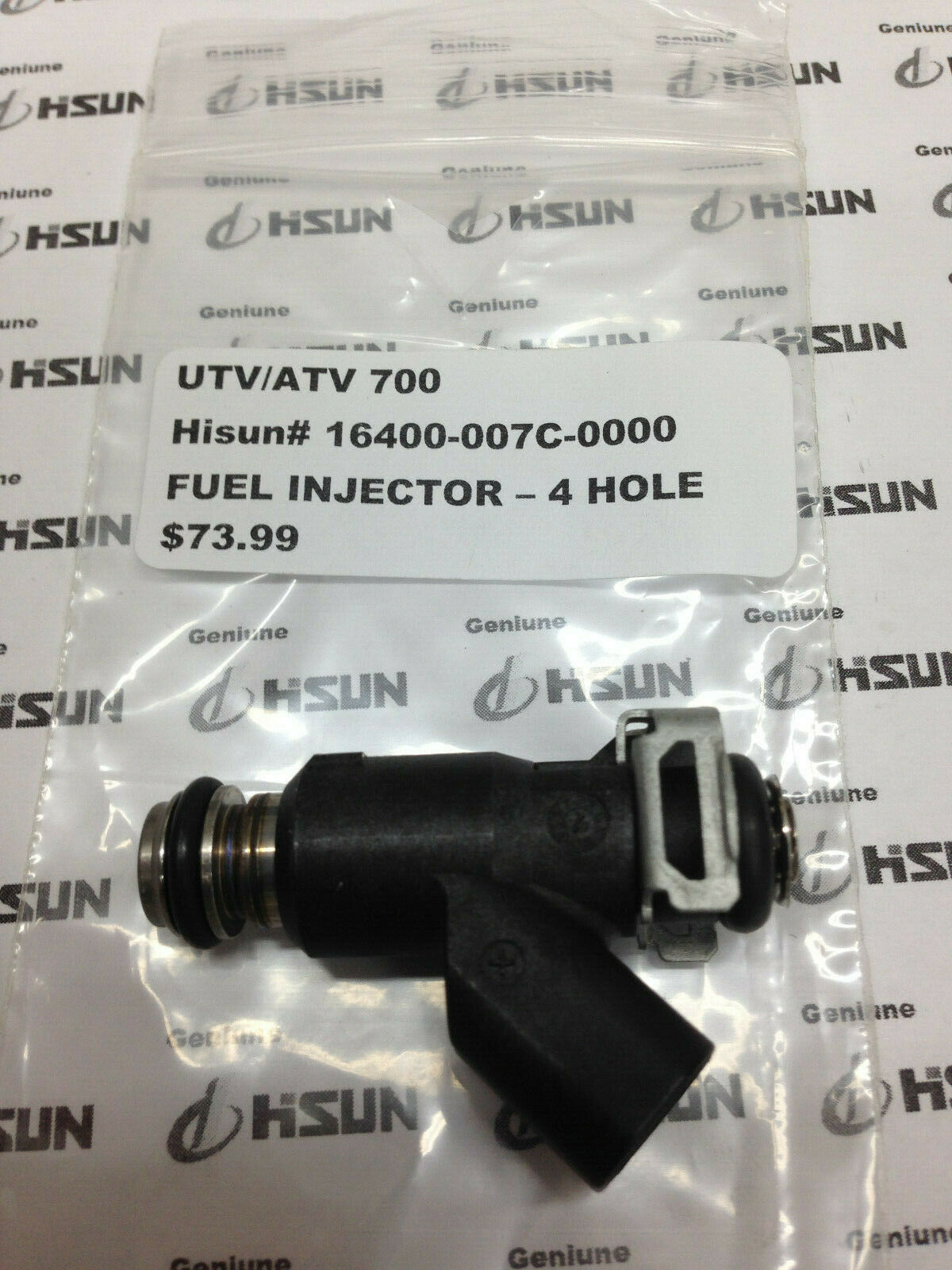 UTV/ATV 700 FUEL INJECTOR, 4-Hole Type (ONE-1 INJECTOR) Hisun# 16400-007C-0000 - Fresh Stock Dated February 2026
