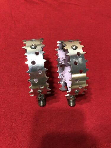 9/16 HUTCH JDB BEAR TRAP PRO PEDALS LAVENDER OLD SCHOOL BMX - Fresh Stock Dated December 2025