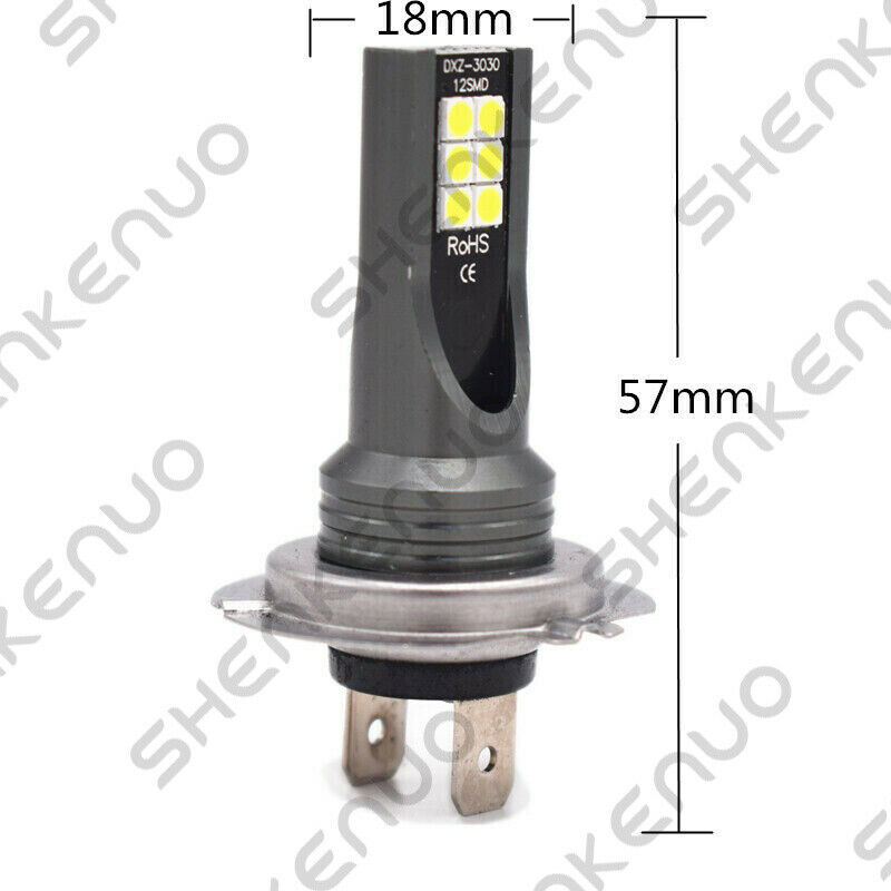 2X H7 LED Headlight Bulbs Lamp 6000K CG For Yamaha YZF-R6 2003-2013 2014 2015 - Fresh Stock Dated February 2026