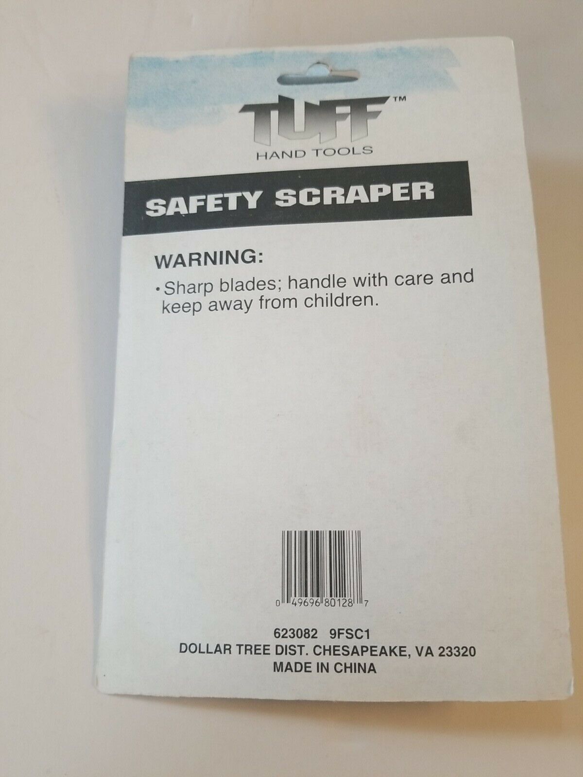 Vintage Tuff Hand Tools Safety Scraper with 5 Razor Blades New In Package - Fresh Stock Dated February 2026