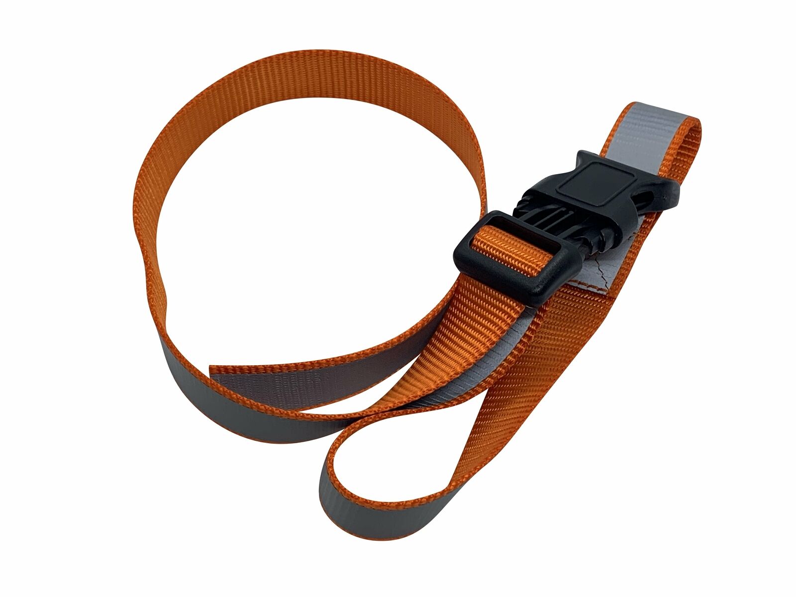 1 Foot Reflective Orange Organizer Strap with Buckle Slide - Fresh Stock Dated February 2026