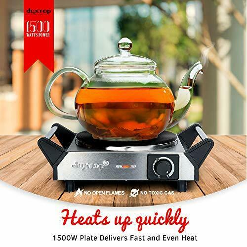 Duxtop Electric Hot Plate Portable Electric Stove, Cast Iron Single Burner...... - Fresh Stock Dated December 2025