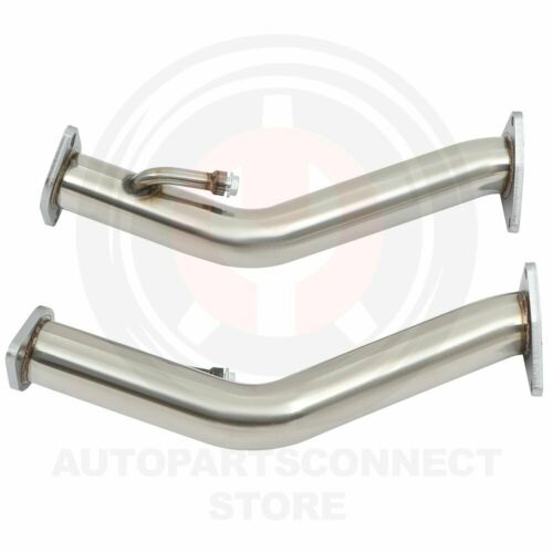 SS  Exhaust Downpipes for Nissan for Z34 2009-18 3.7L V6 VQ37VHR Direct Bolt On - Fresh Stock Dated February 2026