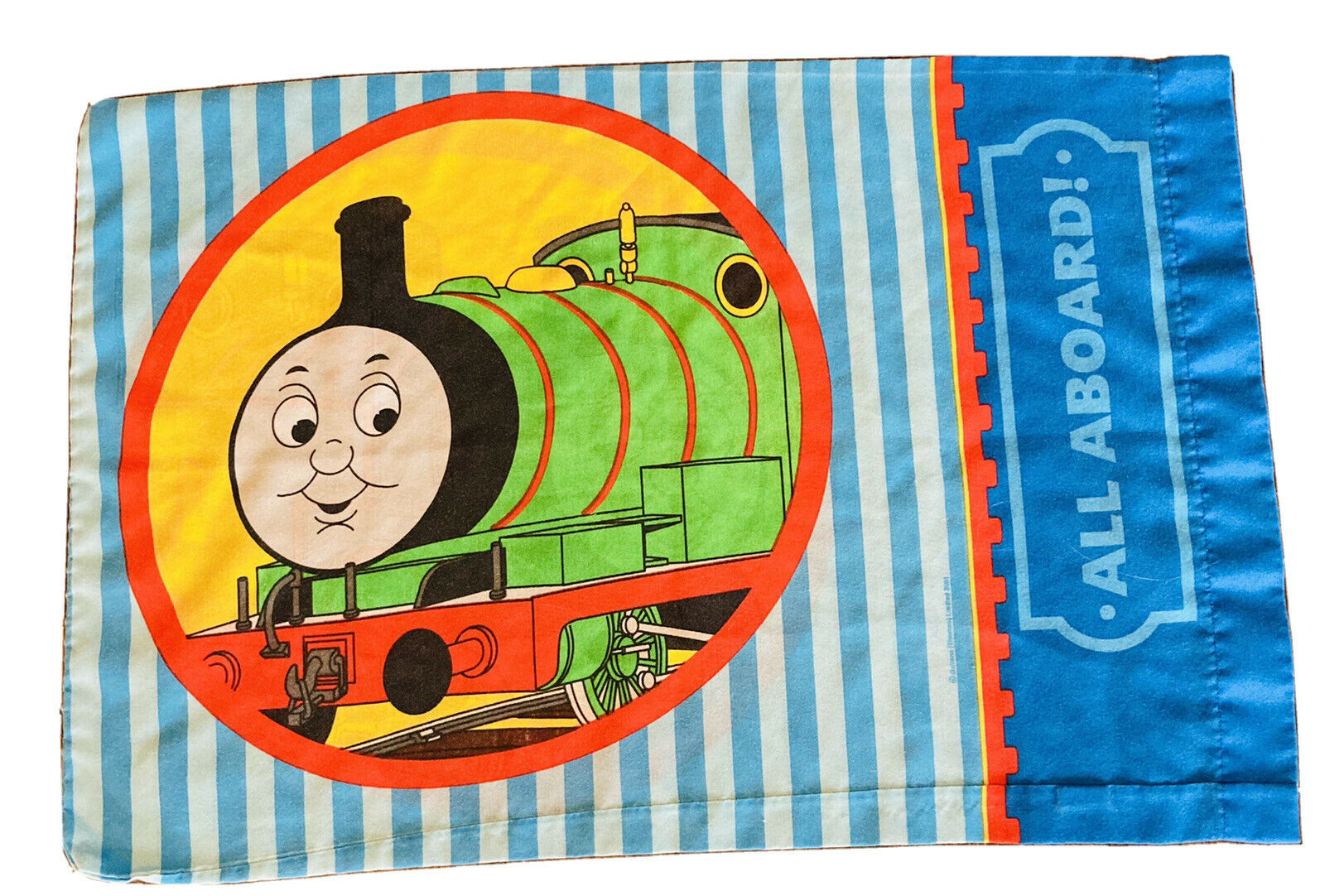 Vintage Lot of 2 Thomas The Train And Friends Standard Pillow Case Cotton Blend - Fresh Stock Dated December 2025
