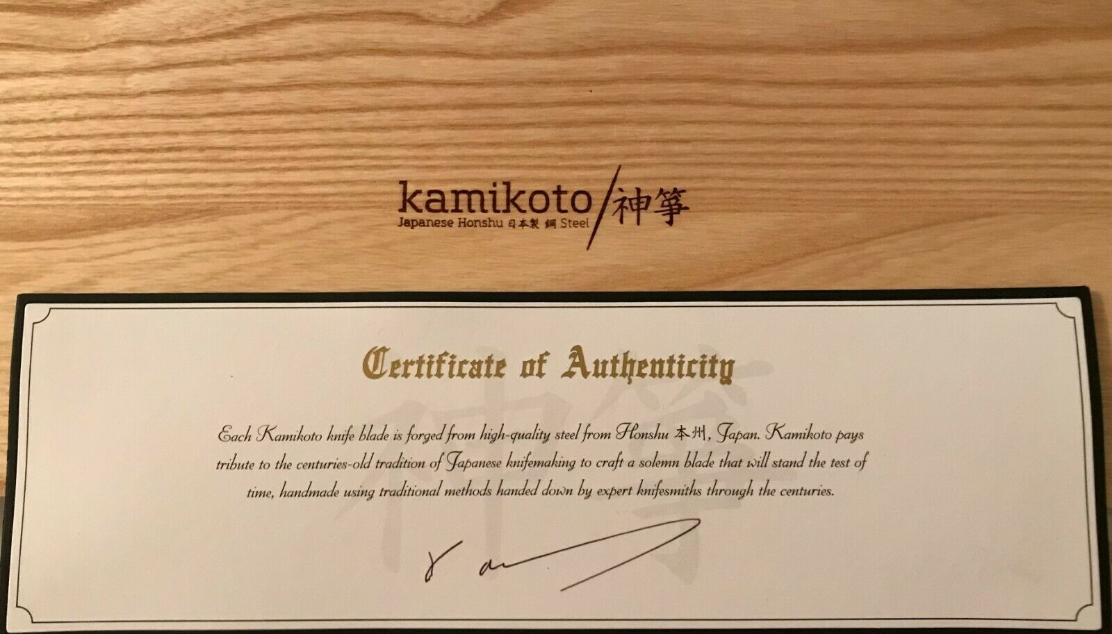 NEW Kensei Knife Set (Handcrafted Honshu Steel Blades) with LIFETIME GUARANTEE - Fresh Stock Dated December 2025