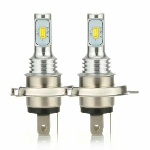 2PCS H4 9003 LED Motorcycle Headlight Bulb Hi/Lo Beam White 6000K High Power - Fresh Stock Dated February 2026