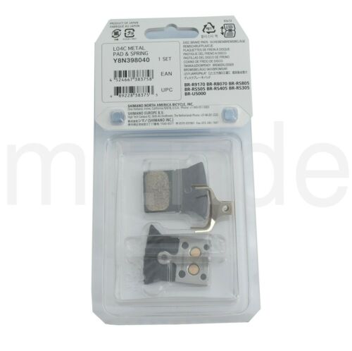 Shimano L04C Metal Disc Brake Pads with Fin - Fresh Stock Dated December 2025