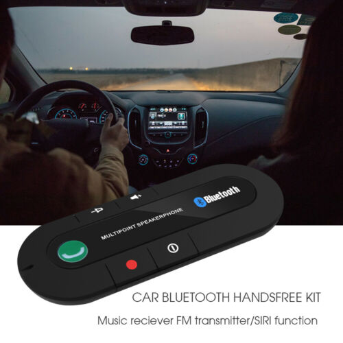 Wireless Bluetooth 4.1 Hands Free Car Kit Speaker phone Speaker Visor Clip Phone - Fresh Stock Dated February 2026