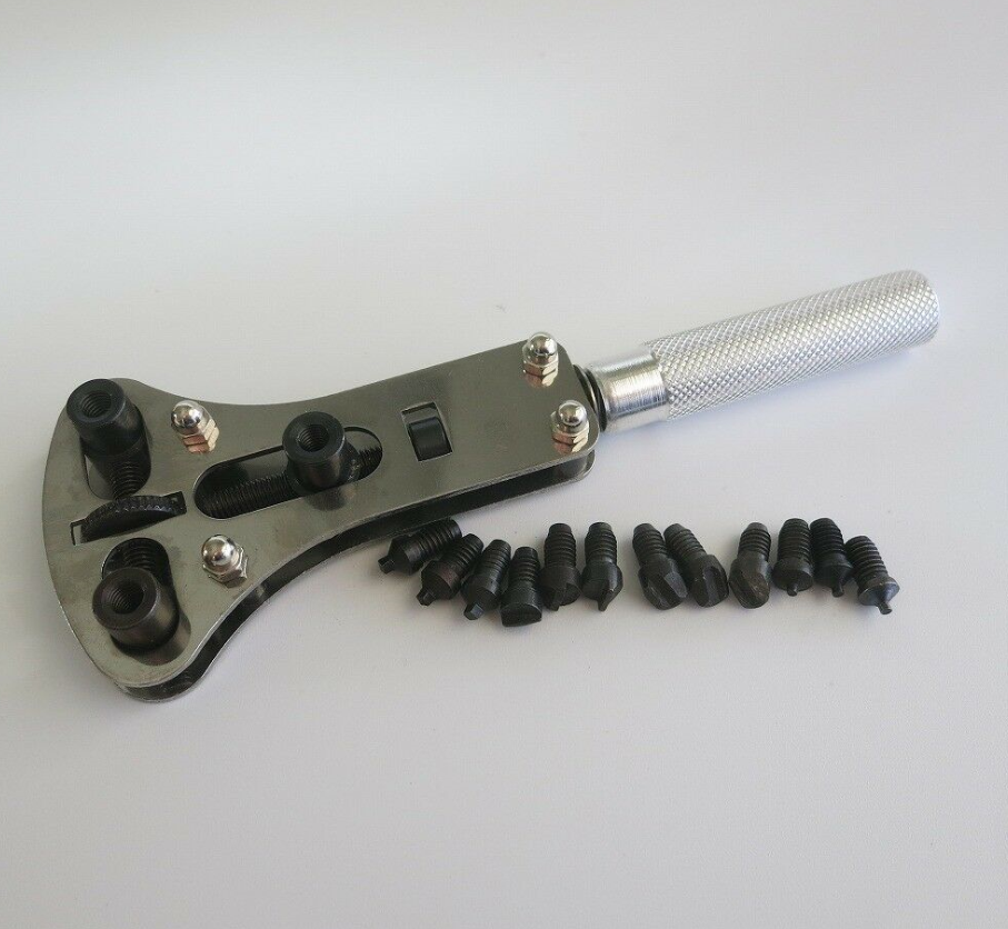 Steel Construction Screw Watch Case Opener Closer Tool Wrench with Knurled Shaft - Fresh Stock Dated February 2026