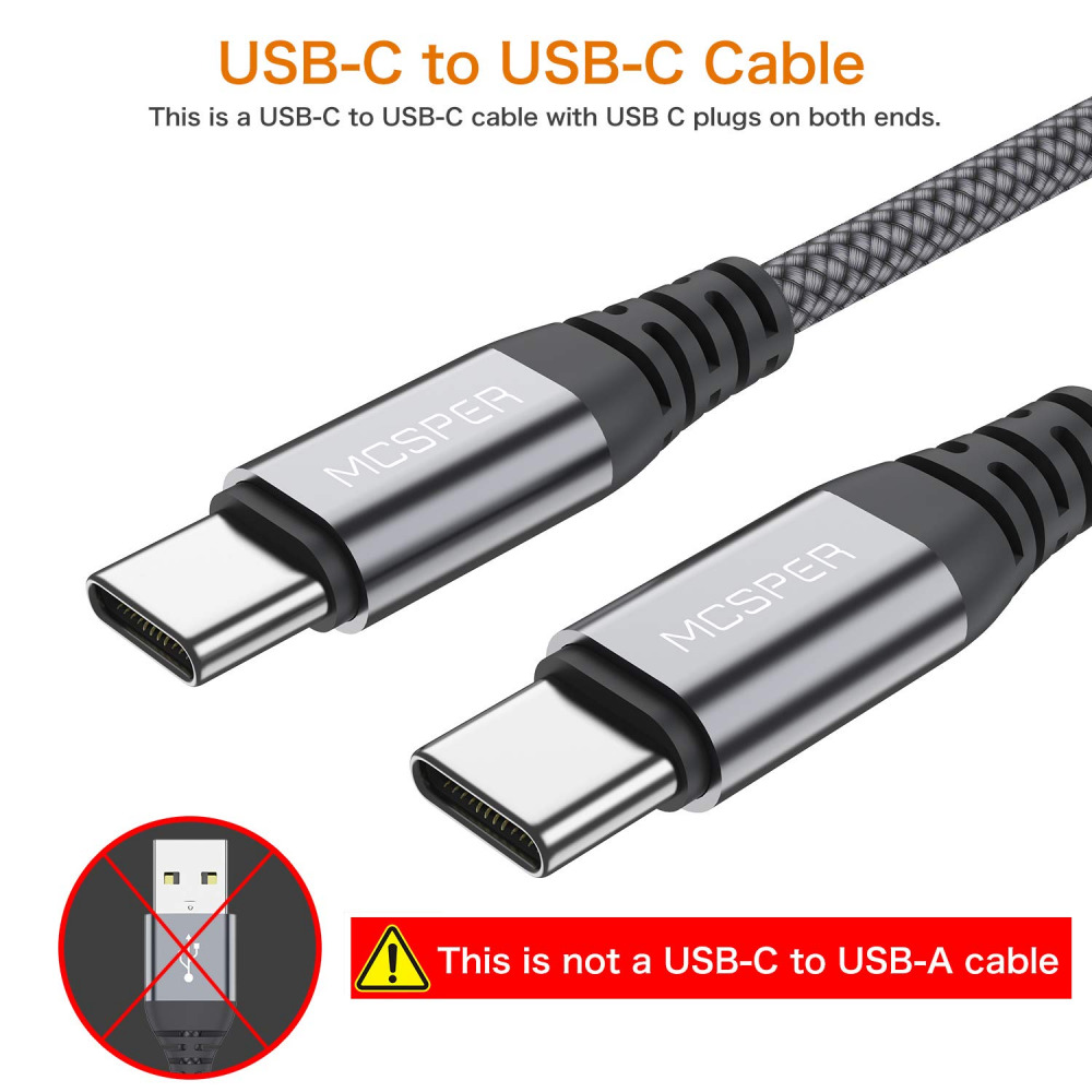 Short USB C to C 60W Cable(2 Pack 0.5Ft),USB Type C Fast Charging 0.5FT - Fresh Stock Dated February 2026
