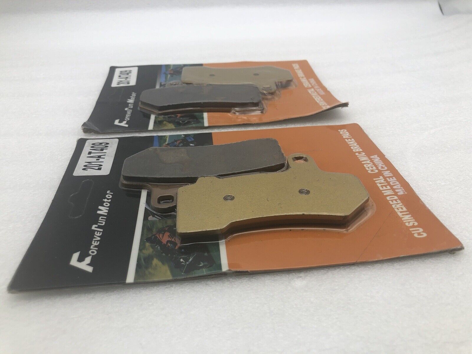 Forever Run Sintered Metal Ceramic Brake Pads 201-AT409 Lot Of 2 Pack New - Fresh Stock Dated February 2026