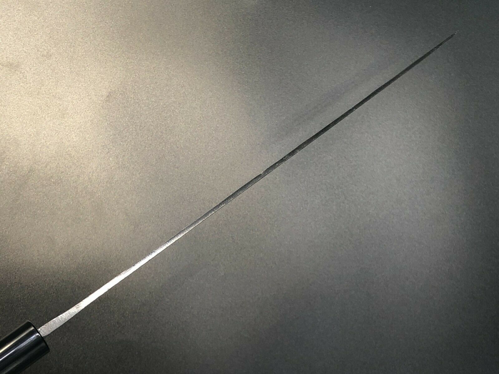 Japanese Kurouchi Forged Slicer Knife Sujihiki 285mm(11in) Blue#2 Double-Bevel - Fresh Stock Dated December 2025