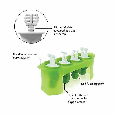 Tovolo Zombies Ice Pop Molds, Flexible Silicone, Easily-Removable, Dishwasher... - Fresh Stock Dated February 2026