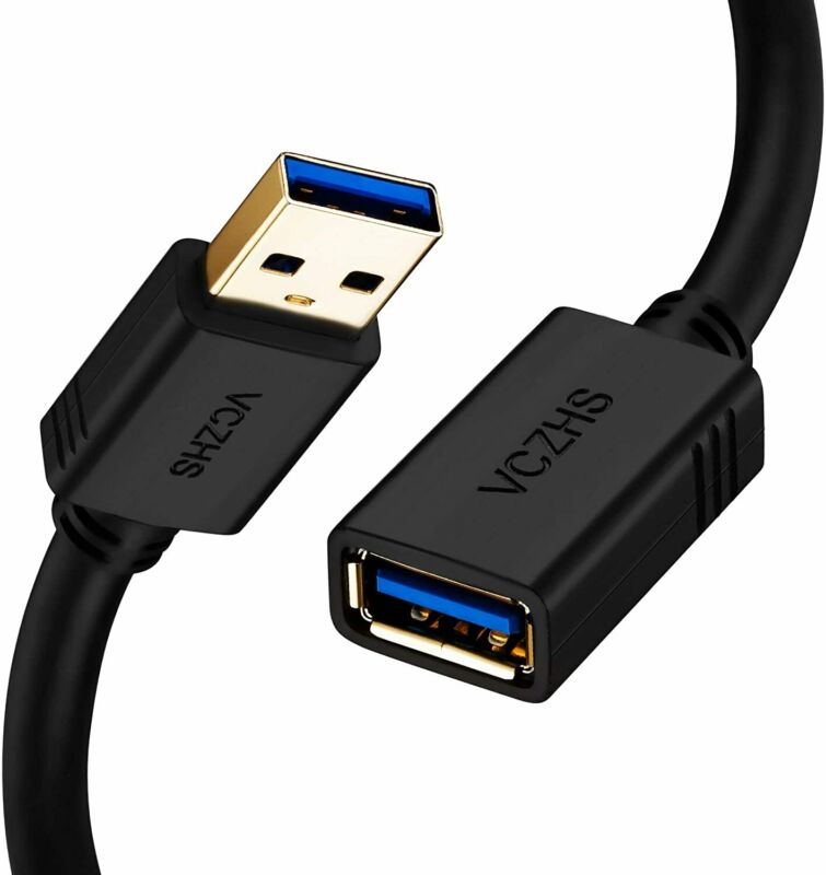 USB 3.0 Extension Cable 15 ft, VCZHS Long 15ft/5meters - Fresh Stock Dated February 2026