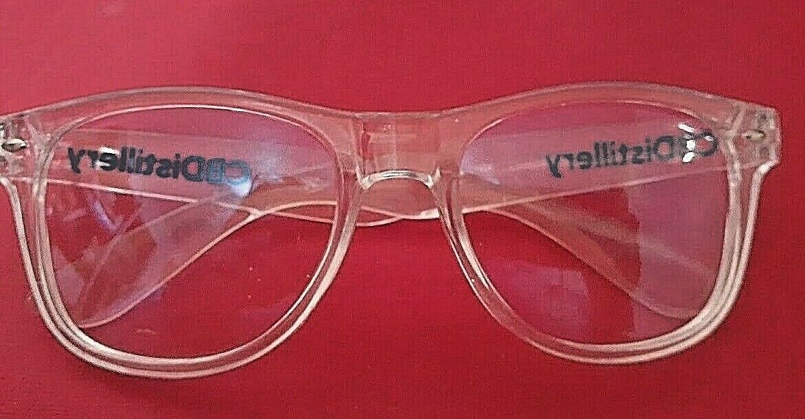 CBDistillery Clear Frame Clear Lens Fashion Glasses CBD Branded - Fresh Stock Dated February 2026