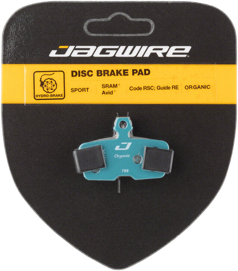 Pack of 2 Jagwire Sport Organic Disc Brake Pads for SRAM Code RSC, R, Guide RE - Fresh Stock Dated February 2026