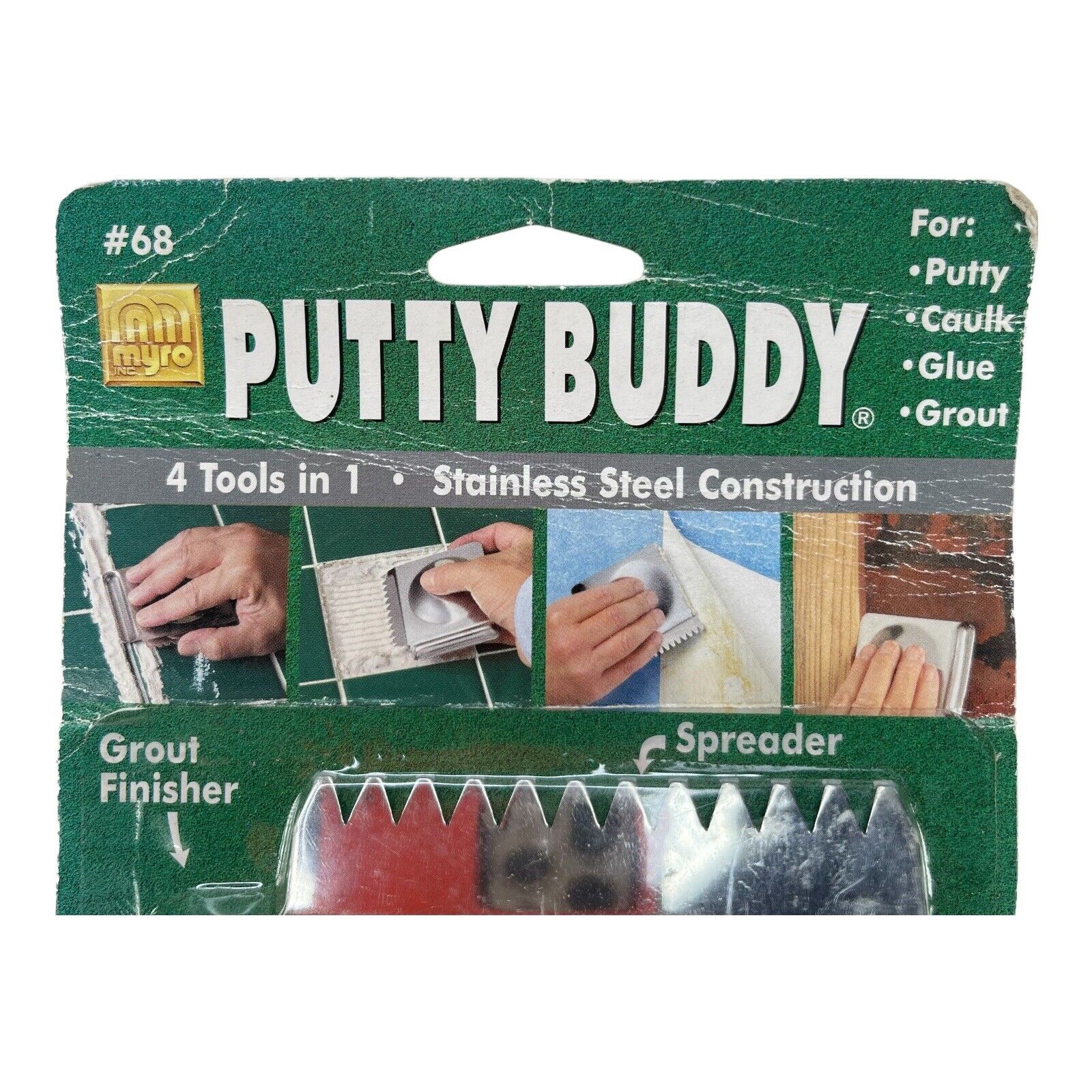 Putty Buddy 4 in 1 Tool Grout Finisher Spreader Scraper Corner Finishing Tool - Fresh Stock Dated February 2026