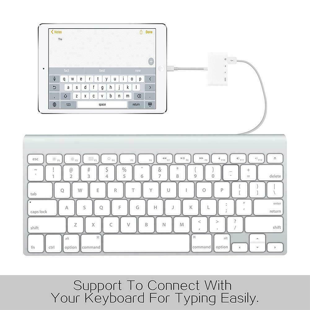 Camera SD Card Reader Adapter Cable for iPhone 6S 7Plus Apple iPad Pro Air New - Fresh Stock Dated February 2026