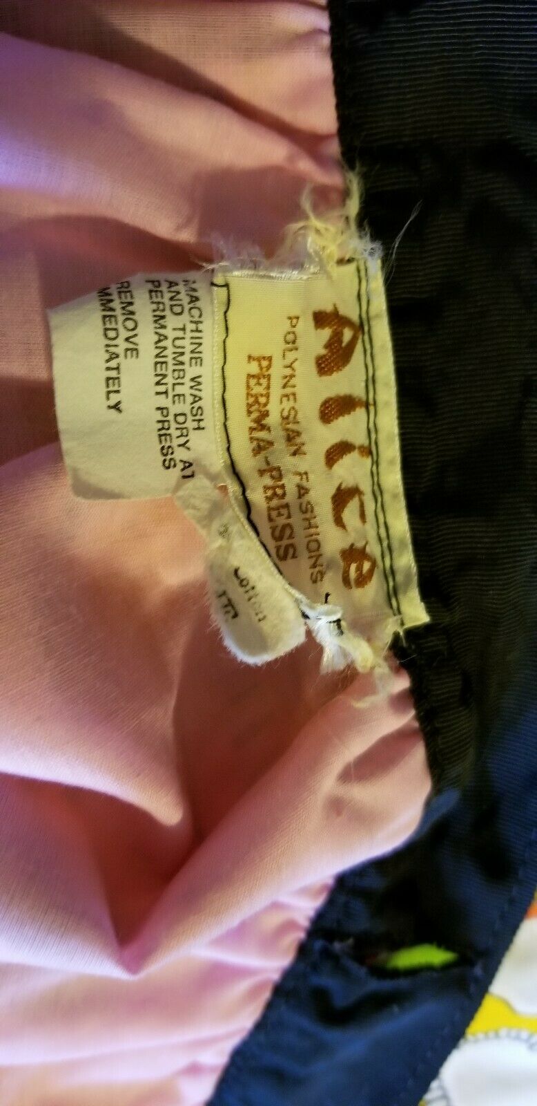 Vtg Retro ALICE Polynesian Fashions Wrap Hostess mod MAXI Tiki Skirt OSFA Hawaii - Fresh Stock Dated February 2026