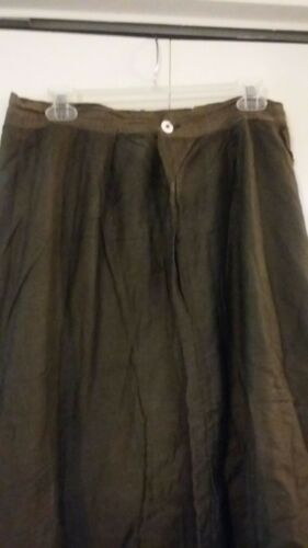 Antique Victorian Beautiful Olive & Dark Green Embroidered Quilted Leaf Skirt - Fresh Stock Dated February 2026