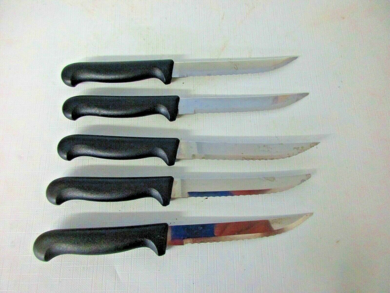 Tramontina kitchen and steak knife set in a wood block - Fresh Stock Dated December 2025