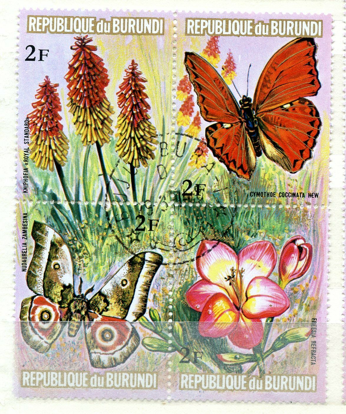 8 Burundi Mint Hinged Used Hinged - Fresh Stock Dated December 2025