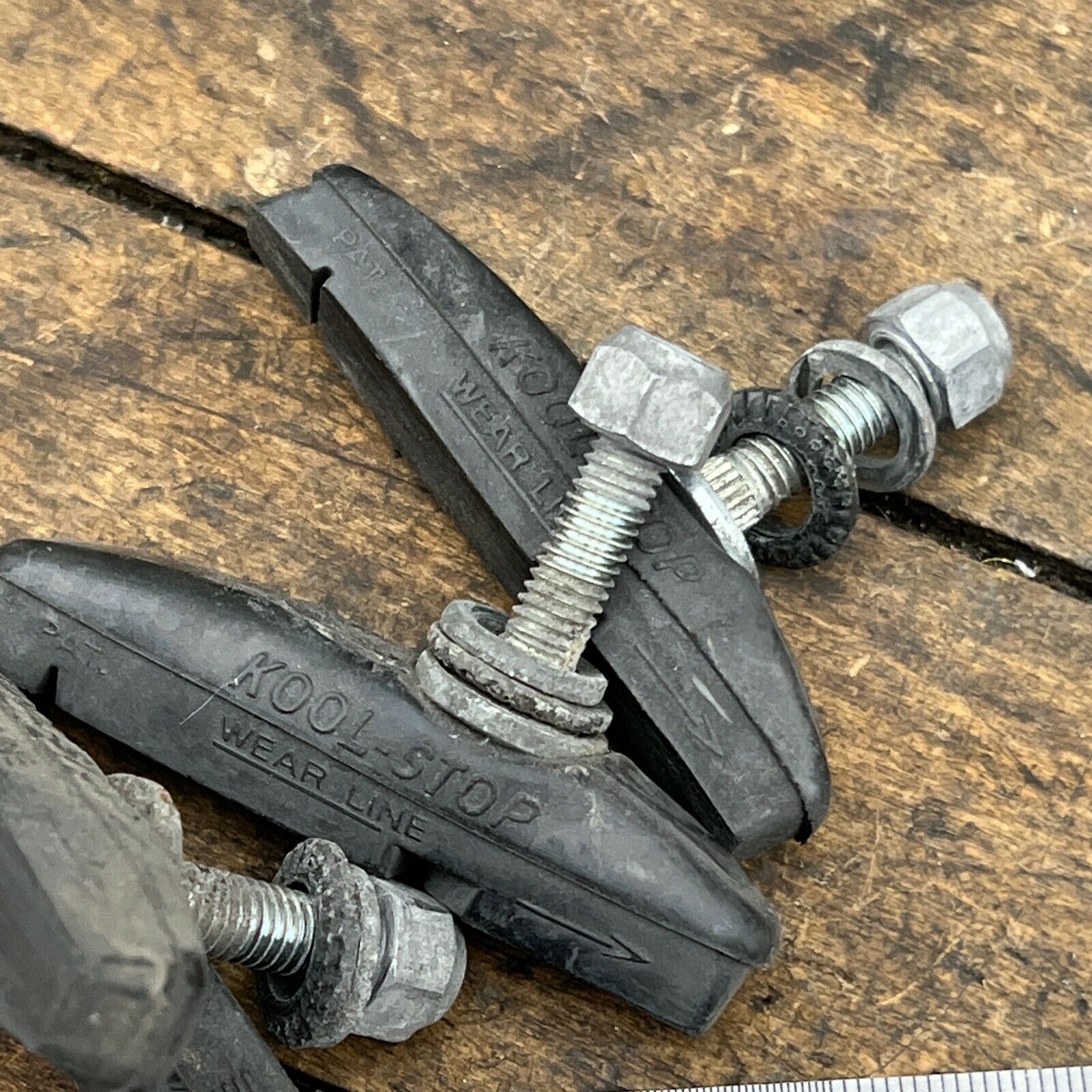 Vintage  Kool Stop Brake Pads Threaded Post Old School BMX Pad Set  Black - Fresh Stock Dated February 2026