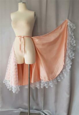 Vintage SATIN & LACE Twirly Full Circle Cut Over Skirt or Cape - Fresh Stock Dated February 2026