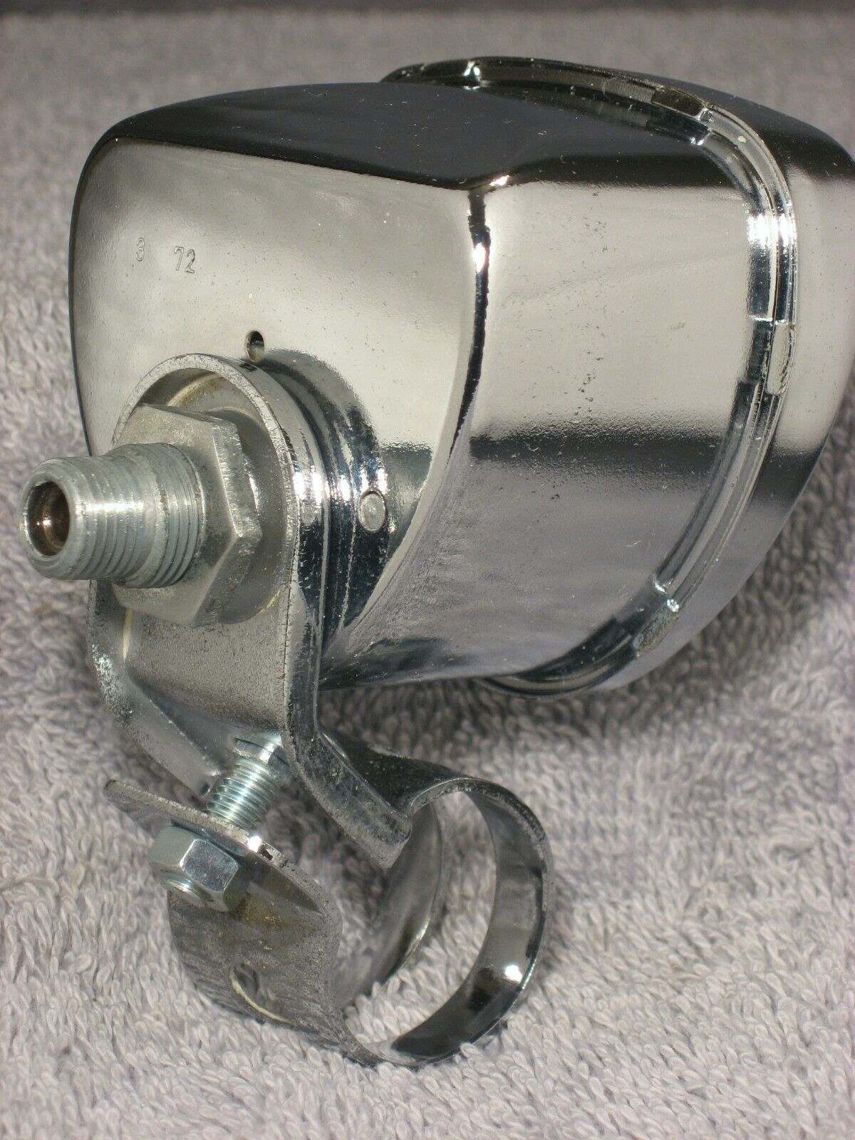 VINTAGE HURET BLACK DIAL CHROME CASE 60 MPH BICYCLE BIKE SPEEDOMETER SPEEDO HEAD - Fresh Stock Dated December 2025