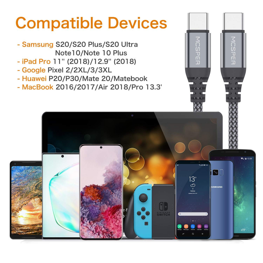 Short USB C to C 60W Cable(2 Pack 0.5Ft),USB Type C Fast Charging 0.5FT - Fresh Stock Dated February 2026