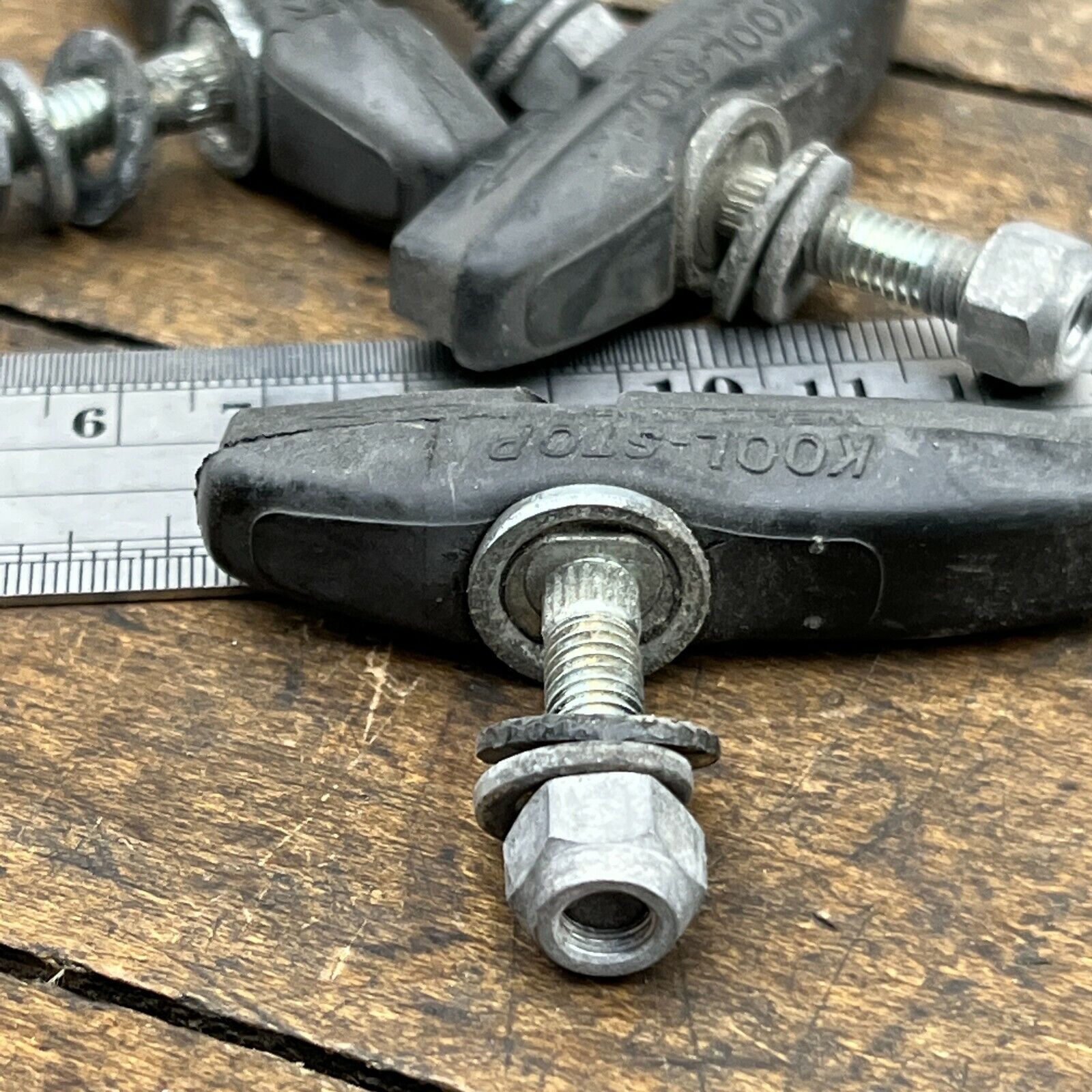 Vintage  Kool Stop Brake Pads Threaded Post Old School BMX Pad Set  Black - Fresh Stock Dated February 2026