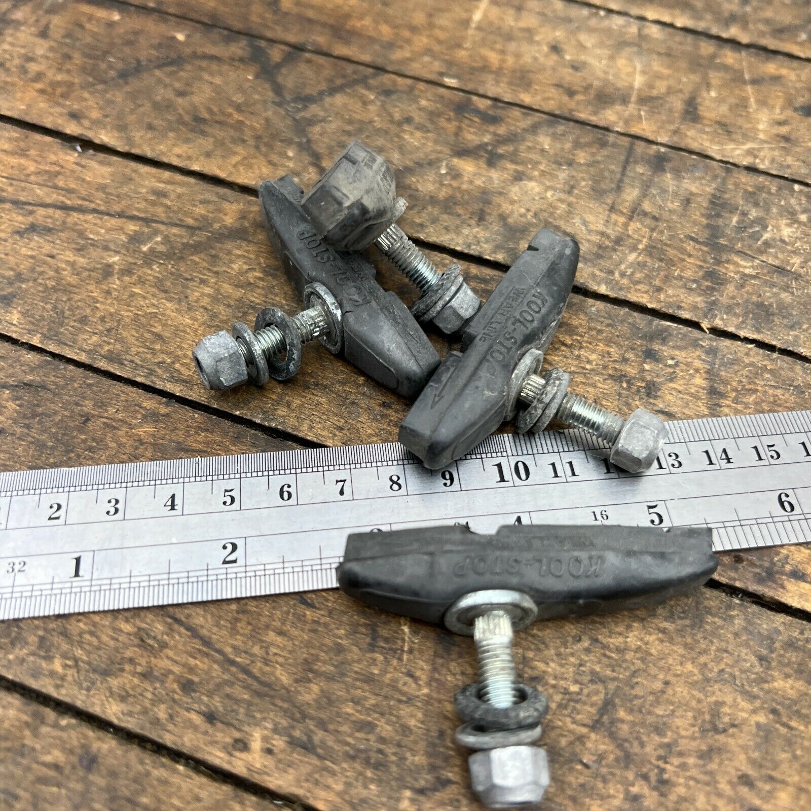 Vintage  Kool Stop Brake Pads Threaded Post Old School BMX Pad Set  Black - Fresh Stock Dated February 2026