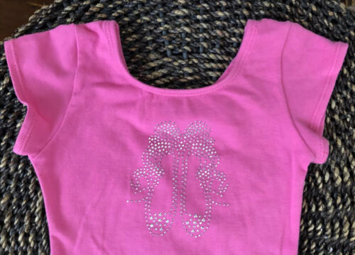 Set of 2 JACQUES MORET Girls 4T Sparkle Hearts Ballerina Slipper Ballet Leotards - Fresh Stock Dated December 2025