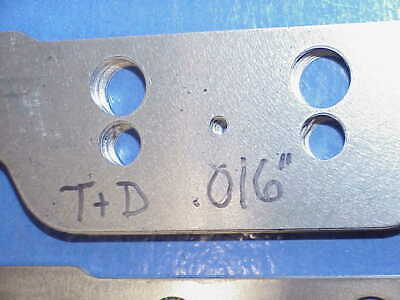 2 NEW T & D Stand Shims for SB2.2 Chevy Aluminum Heads .016