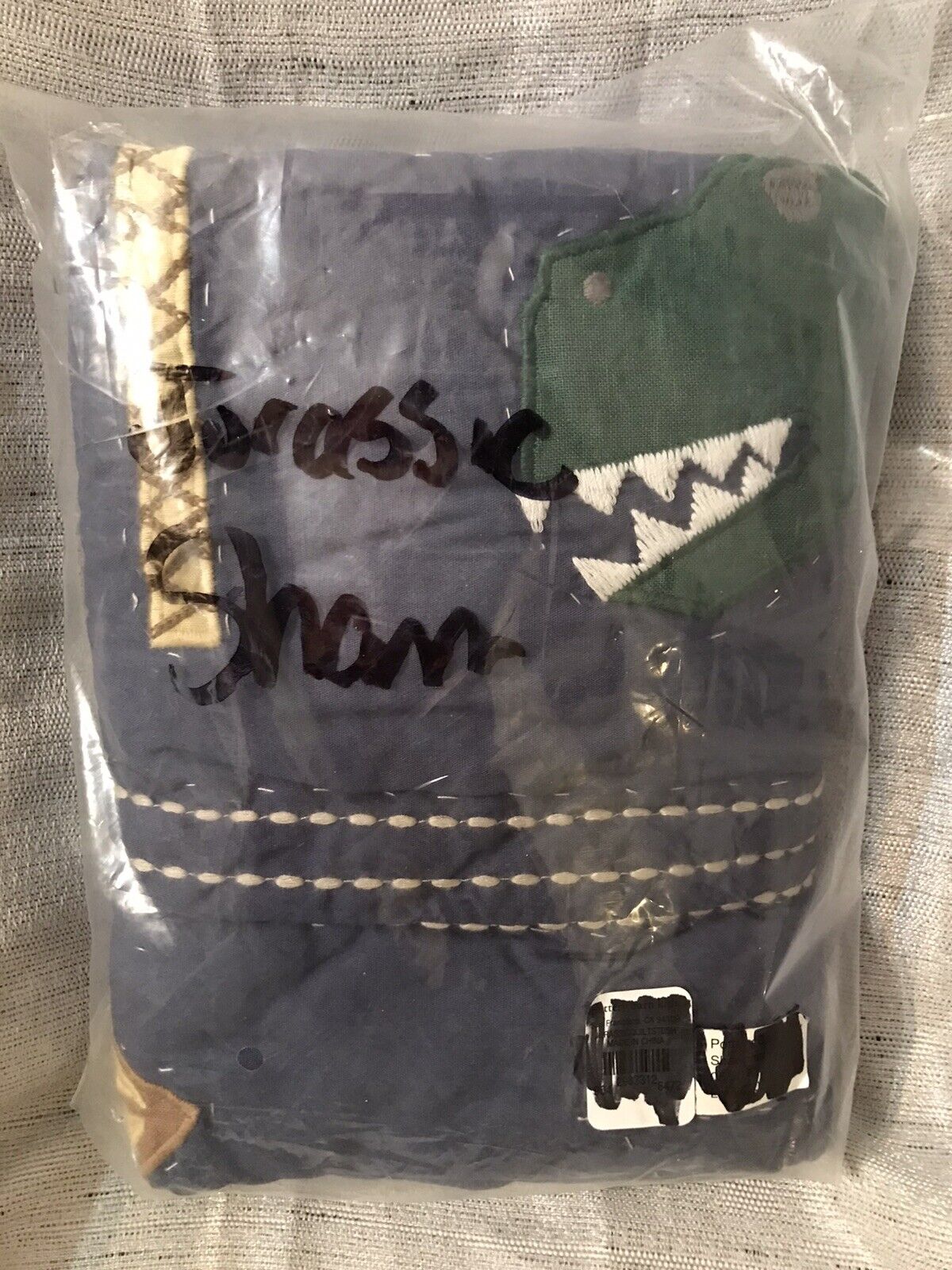 Pottery Barn Kids Jurassic Dinosaur Quilted Sham, Standard - Fresh Stock Dated February 2026